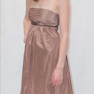 catherine MALANDRINO Empire Waist Strapless Dress